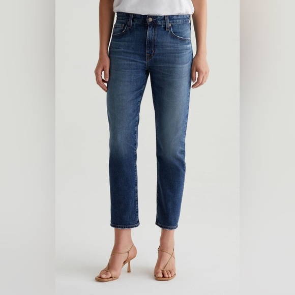 AG dark blue The Drew Straight Leg Boyfriend ankle jeans - size 27 - Picture 3 of 8